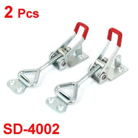 

2pcs Latch Catch Toggle Quick Clamp SD-4002 Adjustable Hasp Lock 180Kg Holding Capacity Metal Hand Tools For Home Sliding Door