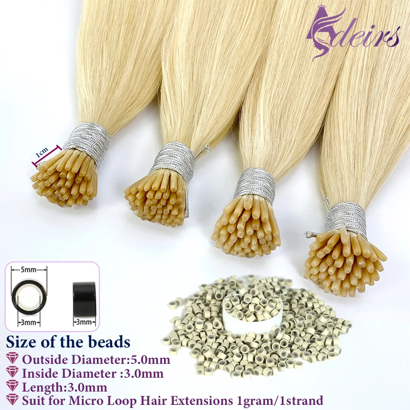 ADEIRS I Tip Наращивание волос Прямые европейские человеческие волосы Remy Fusion Capsule