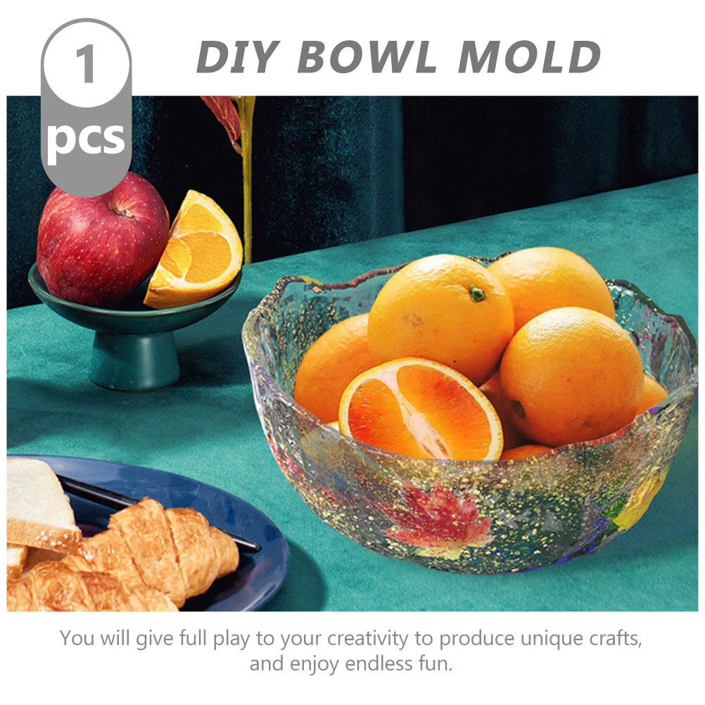 Jewelry DIY Epoxy Mold Home Bowl Tool Soap Tray Candy Storage Holder Silica Gel Making Silicone Molds