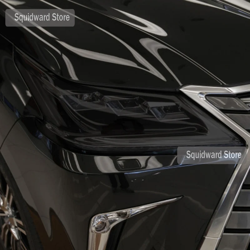 

Автомобильные фары, Дымчатая черная фотопленка с защитой от царапин, наклейка для Lexus LX570 2015-2019, аксессуары