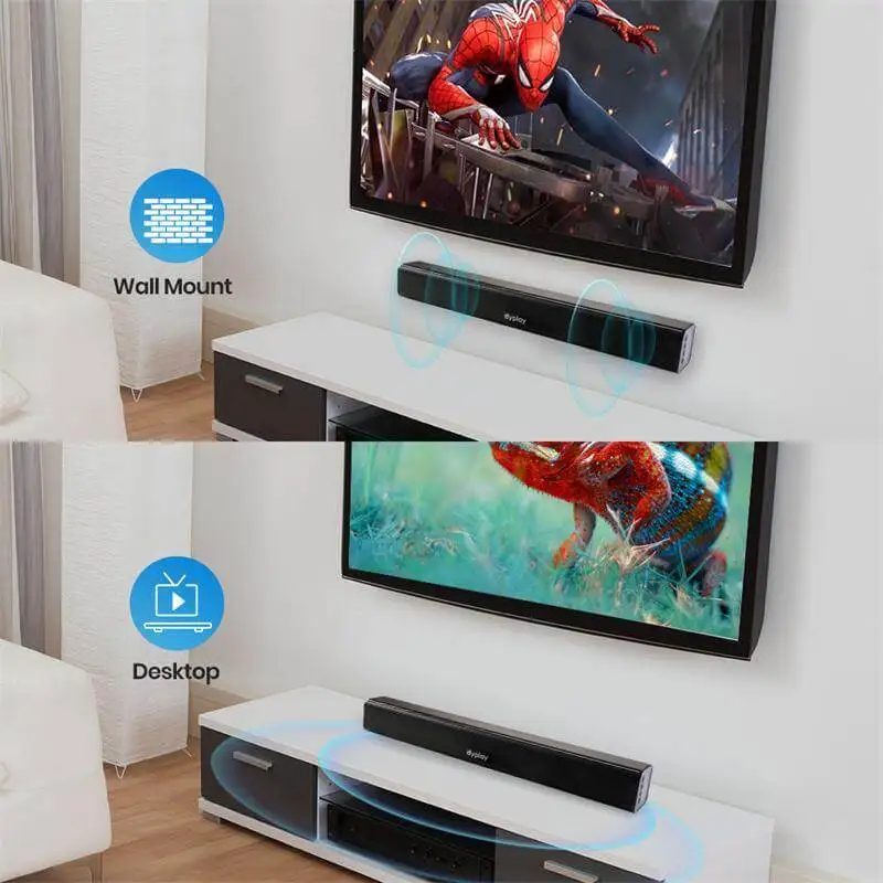 Dyplay Bluetooth динамик пиковая мощность 100 Вт беспроводной Саундбар 20-дюймовый для