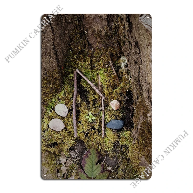 Uruz руны металлические знаки клубный кинотеатр дизайн роспись жестяной знак