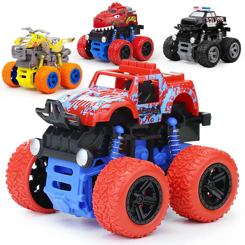 

Children's Toy Car Four-wheel Drive Off-road Vehicle Degree Inertial Engineering Vehicle Military Fire Truck Model Gift