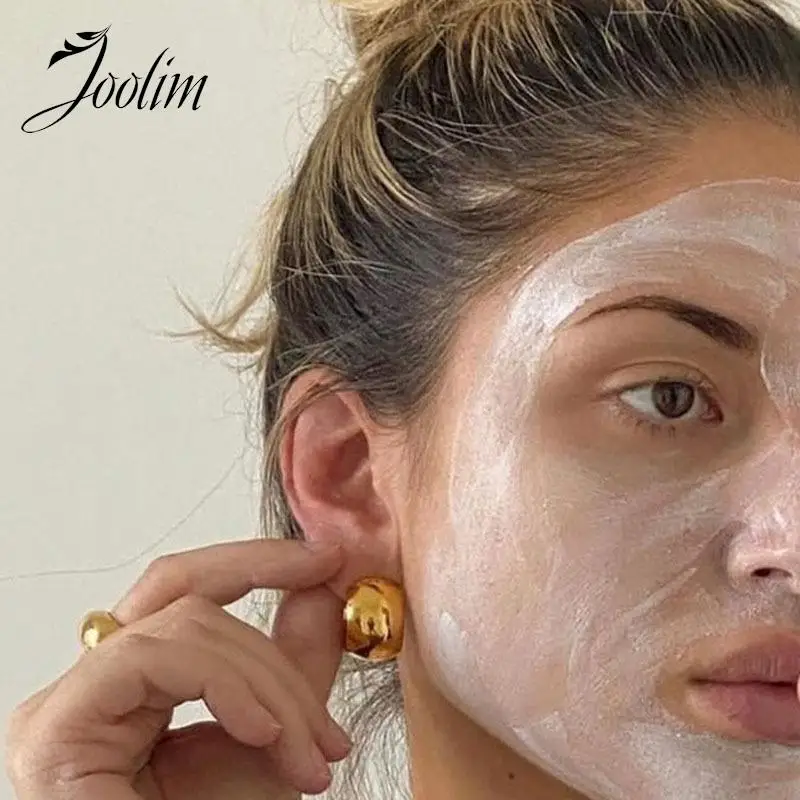 

Joolim Jewelry Non Tarnish Fashionable Wide Circle Earrings Accessories For Women Stainless Steel Jewelry Wholesale