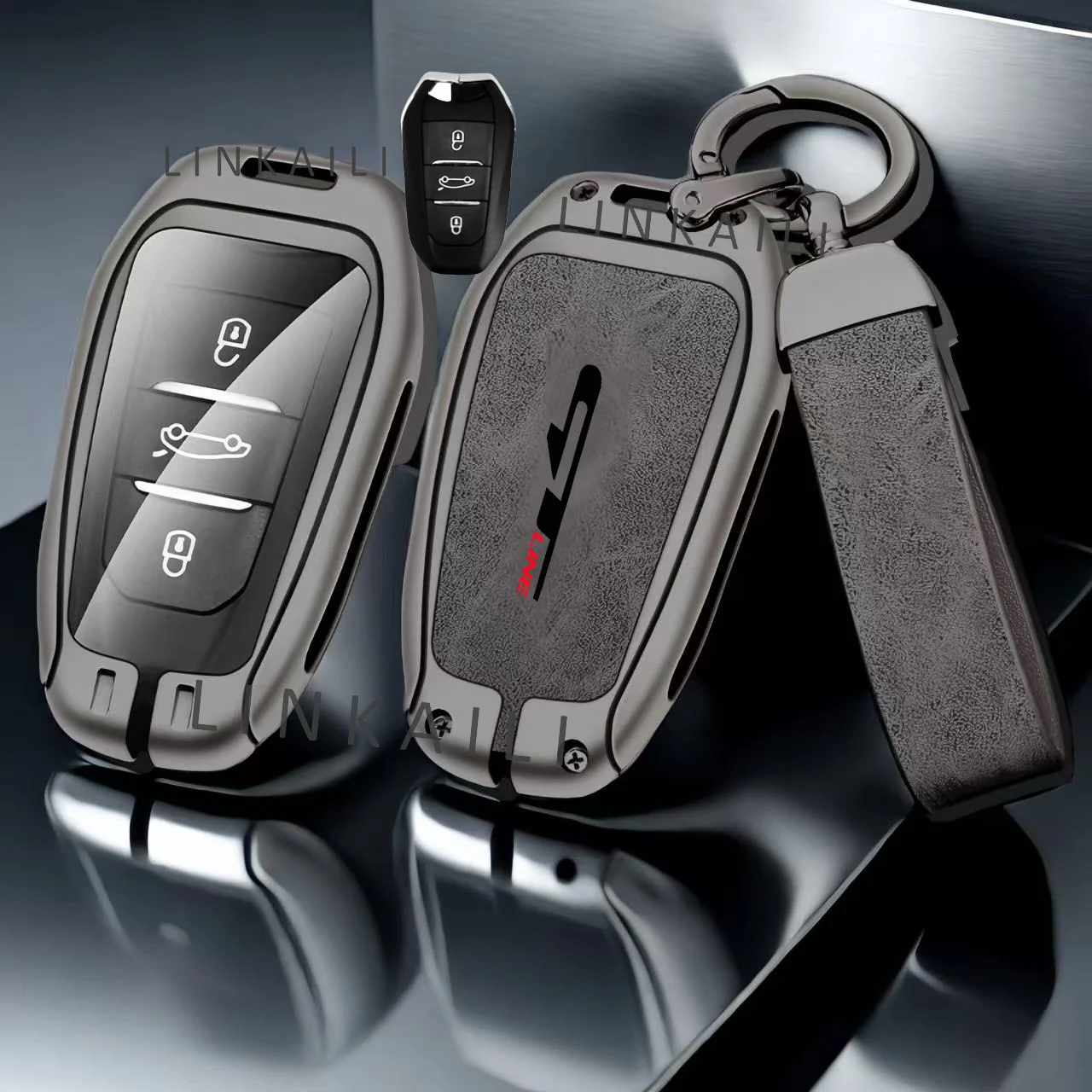 

Автомобильный чехол для ключей из цинкового сплава для Peugeot GTLine 207 307 407 208 308 408 508 2008 3008 4008 5008 RCZ Автомобильный брелок для ключей Металлический корпус ключа