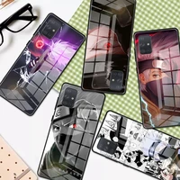 glass case for samsung a52 a51 a50 a53 a71 a70 a72 a21s a23 a73 stylish mobile phones coques a31 a30 funda naruto kakashi anime