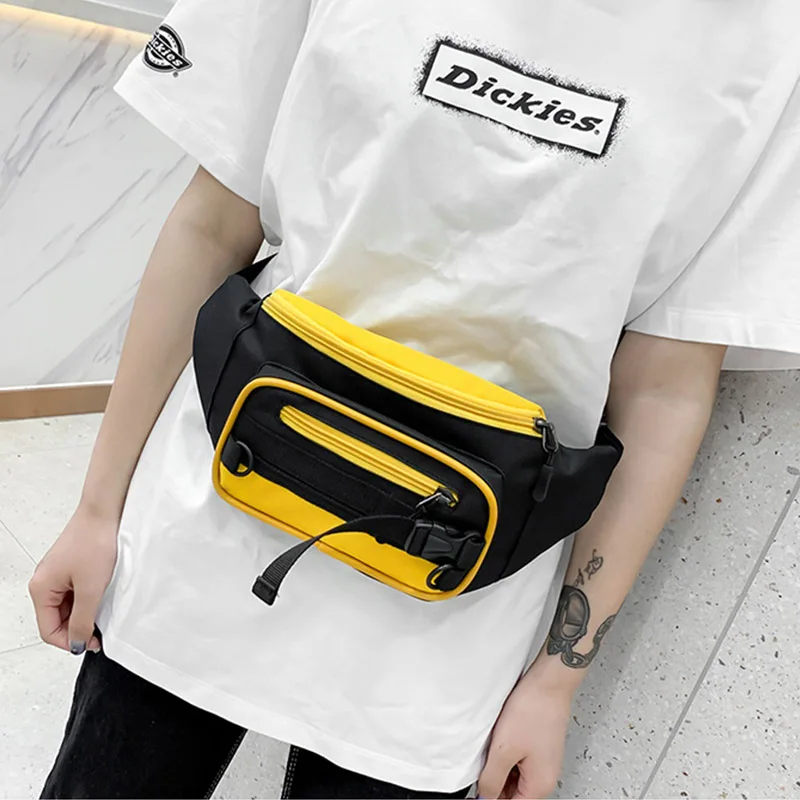 Waist Bag Women's Fanny Pack Waist Packs Leisure Canvas Bum Package Banana Messenger Bags New Zipper Hip Hop Bag Shoulder Pack