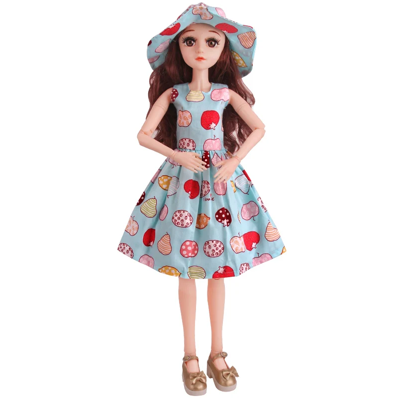 

Одежда для куклы Kawaii 1/3 Bjd синее платье принцессы Аксессуары для кукол 60 см кукольный костюм девочка игрушки «сделай сам» подарок игрушка Барби для девочек