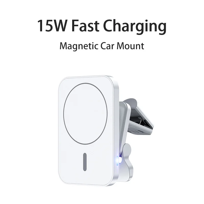 

15W Magnetic Wireless Chargers For iPhone 13 12 Car Magnet Mount Phone Holder Fast Charging Station Air Vent Stand Charger