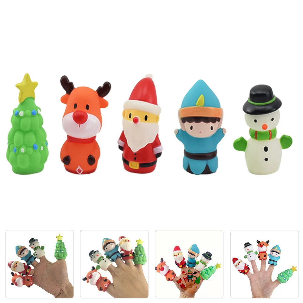 

Santa Claus Finger Toy Christmas De Porristas Educational Plaything