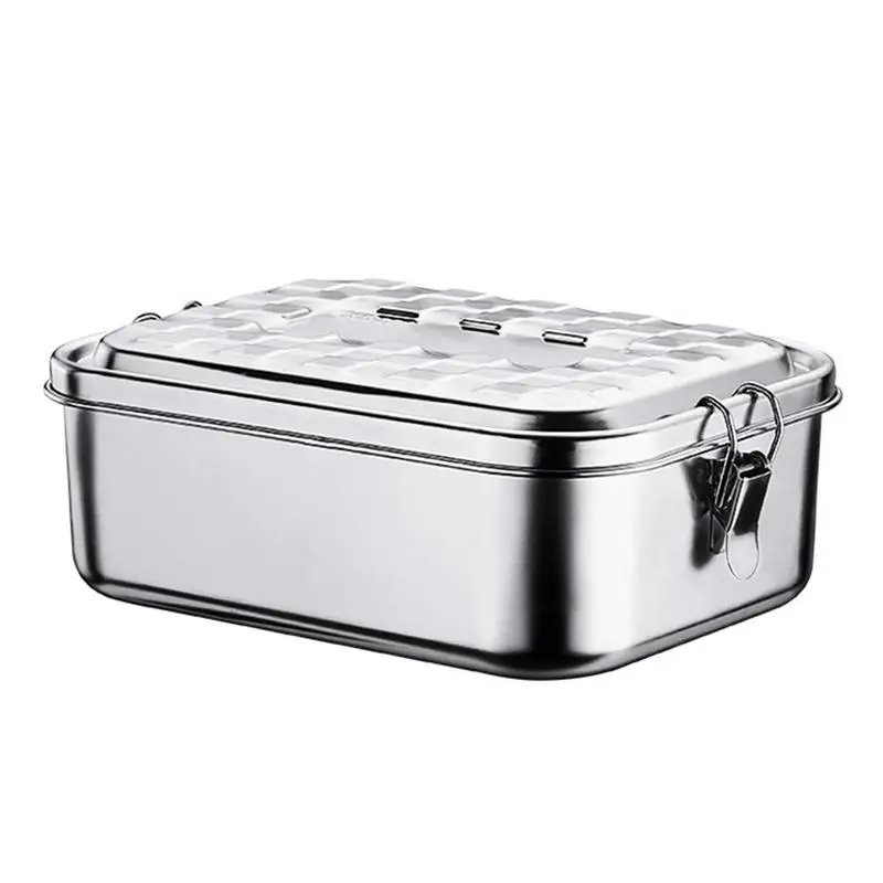 

Big Size Lunch Box Food Grade 304 Stainless Steel Antileak Bento Box Food Container Bento Box Snack Storage Box