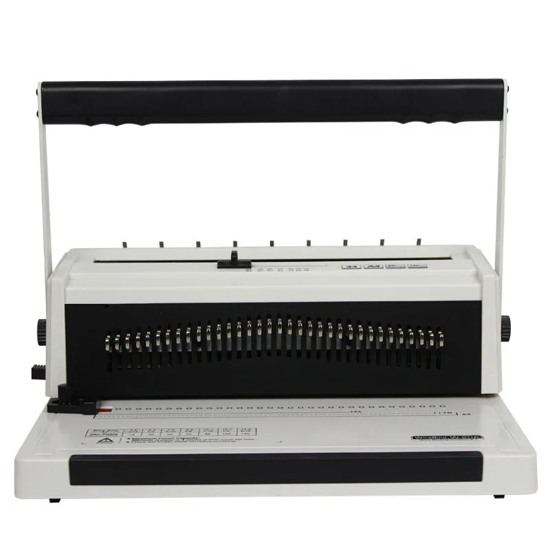 YS-W20A Full Draw Knife Double Wire Iron Ring Binding Machine 34 hole A4 punching machine picture book desk calendar