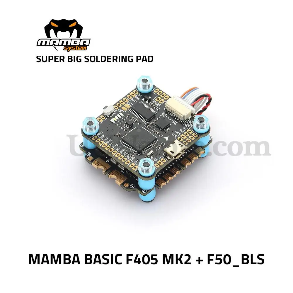 

DIATONE MAMBA BASIC F405 MK2 & F50 50A Betaflight Flight Controller 3-6S Blhelis DSHOT600 OSD for RC FPV Racing drone toys model
