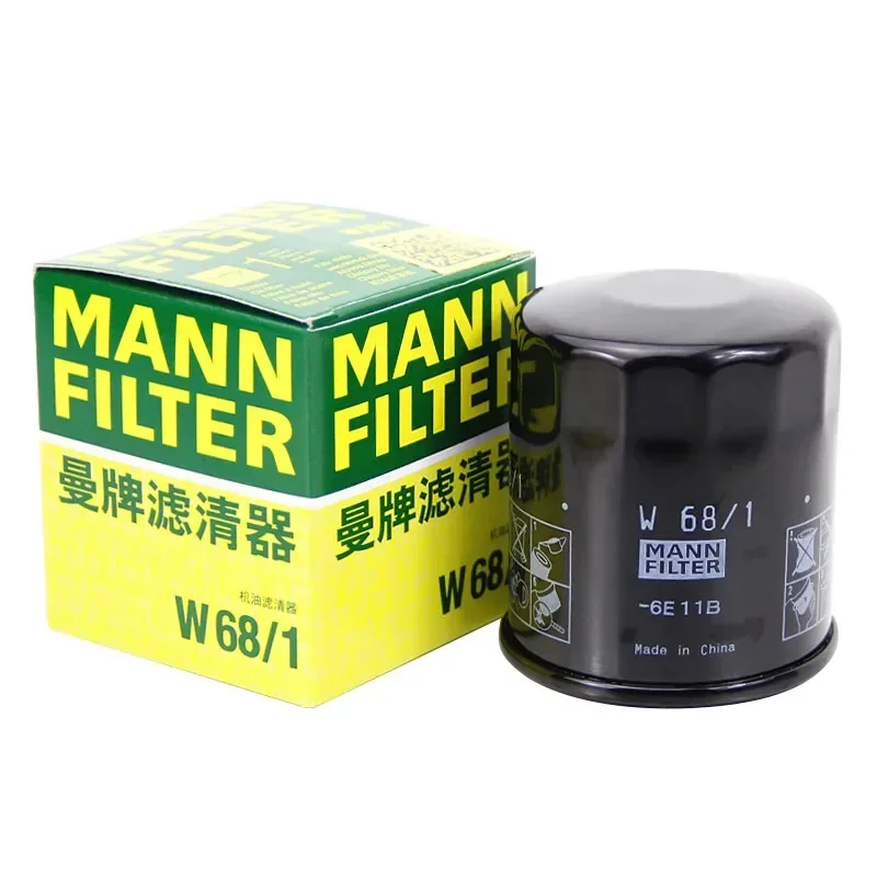 Масляный фильтр MANNFILTER W68/1 для TOYOTA Avanza GEELY EC7 GC7 Emgrand Vision X3 X6 GREATWALL Florid Gwperi LEXUS NX200 1012100