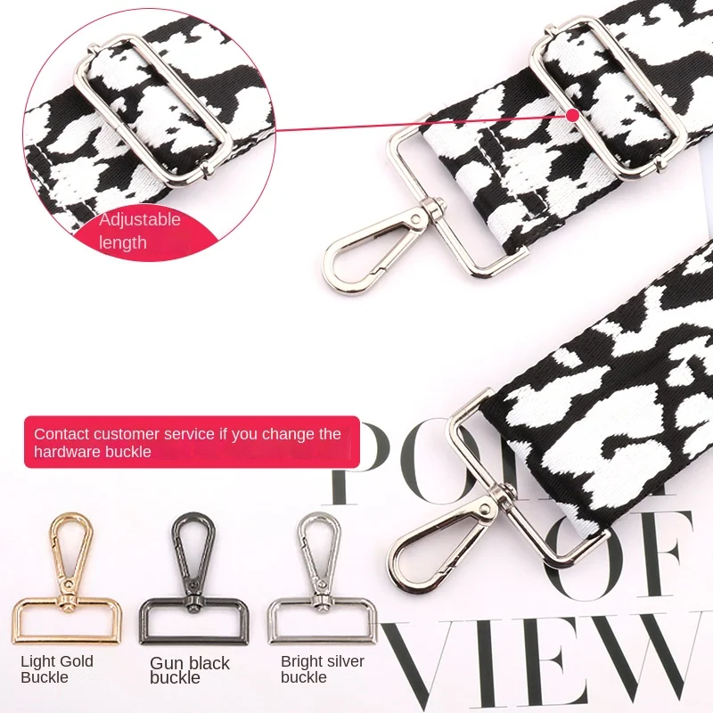 5cm Bag Shoulder Strap Adjustable Bag Strap Bag Accessories Handbag Belt Leopard Print Shoulder Strap Replacement Wallet Strap