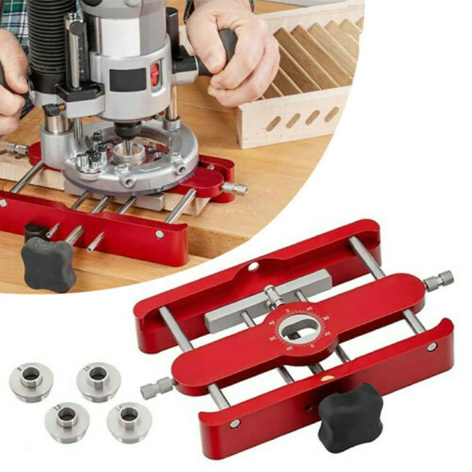 

Precision Mortising Jig & Loose Tenon Joinery Jig 2 In 1 Punch Locator Doweling Jig Connector Fastener Woodworking Tools