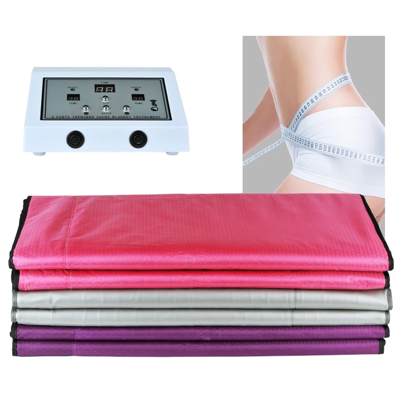 Two-stage heat and sweat steaming blanket, far-infrared health care physiotherapy instrument, household full-body sauna suit