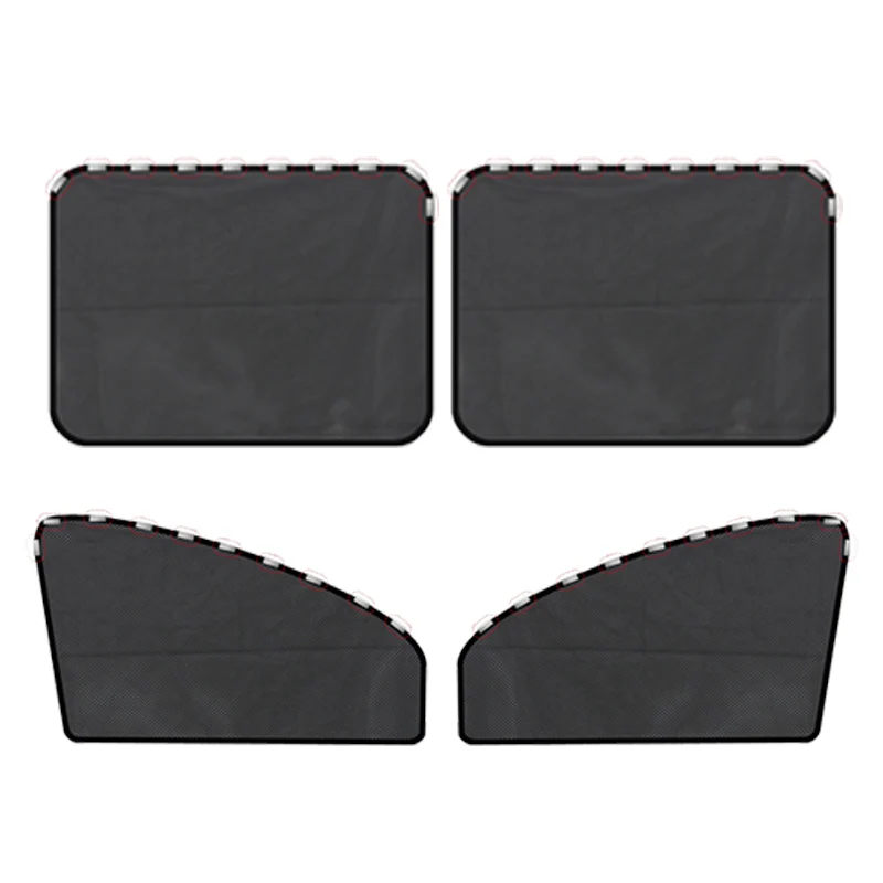 

1 ~ 4 шт. магнитные автомобильные солнцезащитные шторы, летняя защита, боковые оконные шторы, складные автомобильные солнцезащитные козырьки, передние и задние автоаксессуары