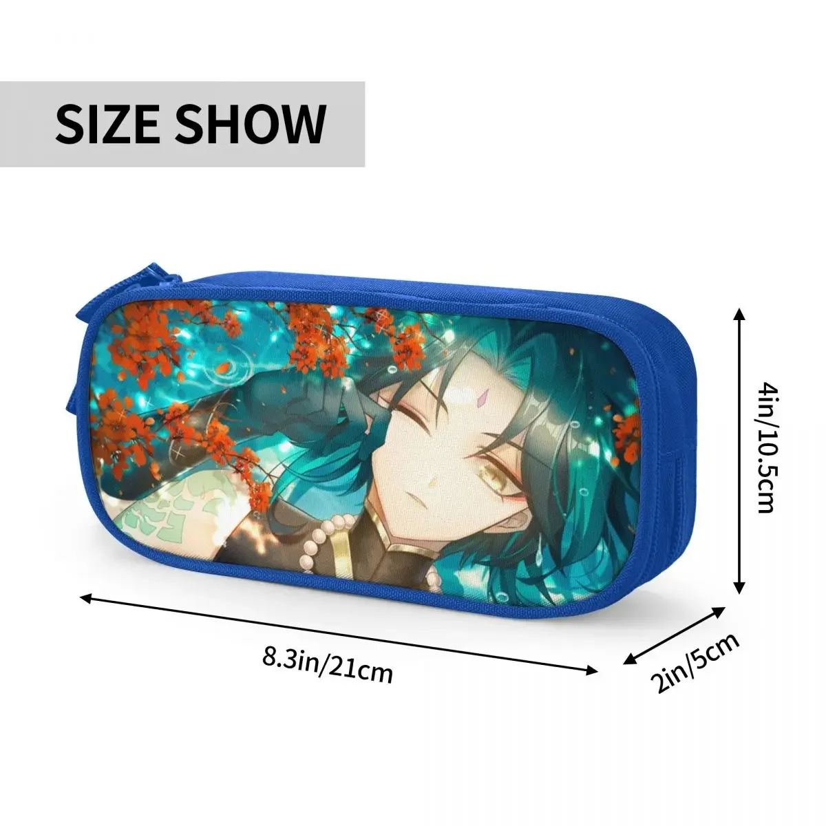 Милый ударопрочный карандаш Xiao Genshin Женский пенал для карандашей Детские