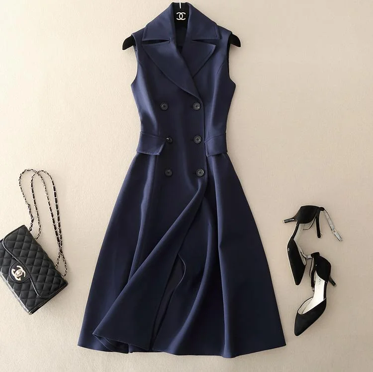 Специальный № 23 Осень-Зима стильный женский с большим отворотом двубортный