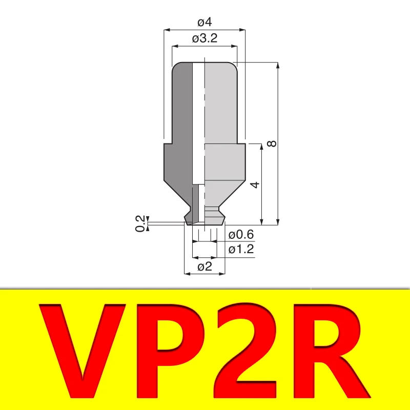 

PISCO Manipulator Accessories Flat Vacuum Suction Cup Powerful Nozzle Industrial Pneumatic Accessories VP-R