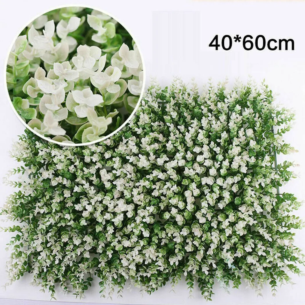 Artificial Plants Grass Wall Backdrop Flowers wedding Boxwood Hedge Panels for Indoor/Outdoor Garden Decor Interior |