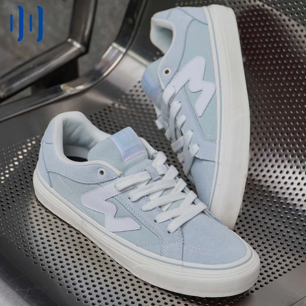 Фото Кеды Ollieskate Ice Glacier Blue Salt Gray: Низкие повседневные кроссовки унисекс для девочек, идеальные для лета №4