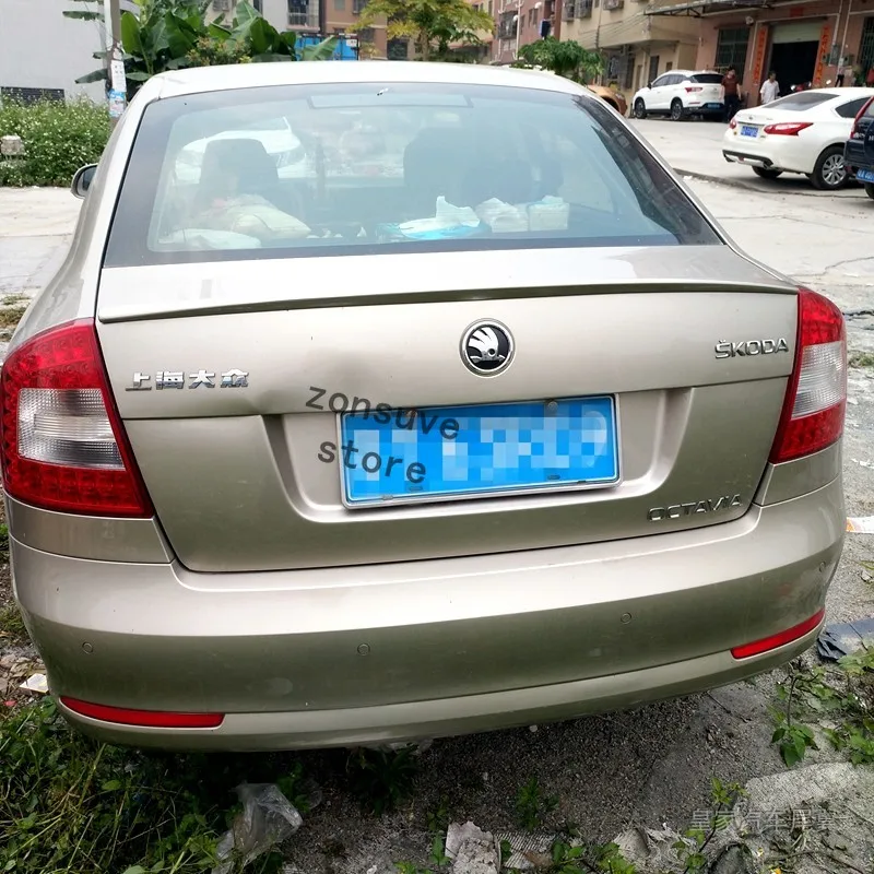 Подходит для Skoda Octavia 2006-2014 лет спойлер спортивный АБС-пластик углеродное волокно