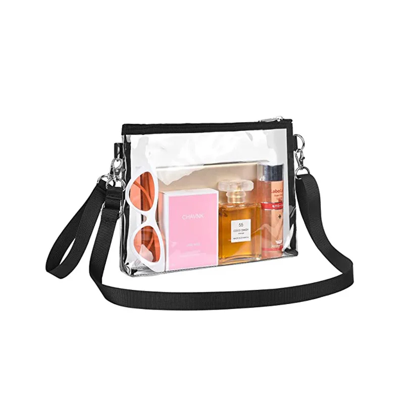 

Transparent Jelly PVC Crossbody Bag Waterproof Coin Purse Stadium Sports Bag Beach Portable Portable Storage Bag In Stock