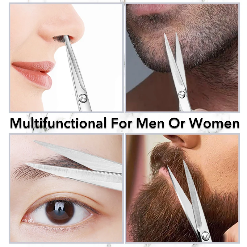 Ножницы для волос на лице нержавеющая сталь брови ресницы бороды носа ножницы