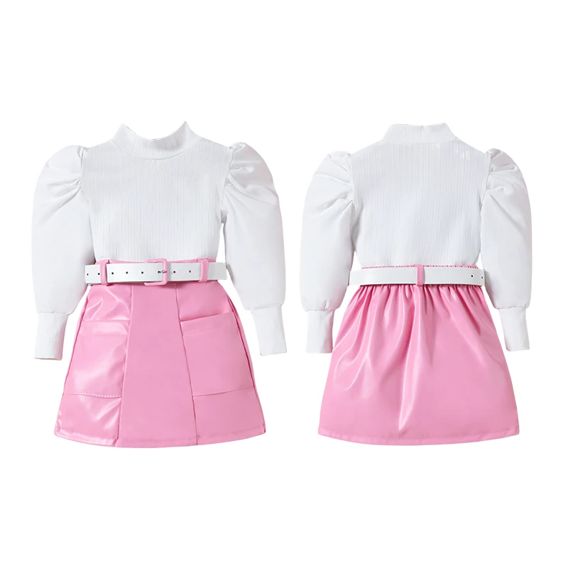 Комплекты для девочек: топ с длинными рукавами и юбка. Комплект малышей. Идеально