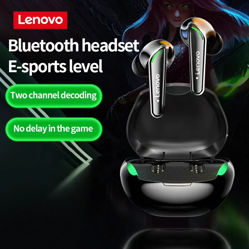 

Lenovo headphones XT92 TWS Bluetooth earphones low latency with microphone wireless earbuds stereo touch music headset gamer