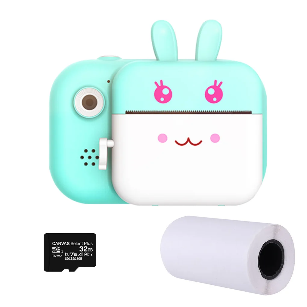 

Детская камера с мгновенной печатью для детей с принтом Instax, подарки на день рождения, 1080P HD камера с термальной фотобумагой, игрушки, камера