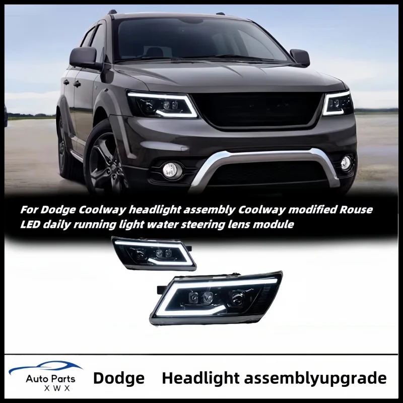 Автомобильные фары для Dodge Coolway 2009-2015 фара в сборе модифицированная Rouse