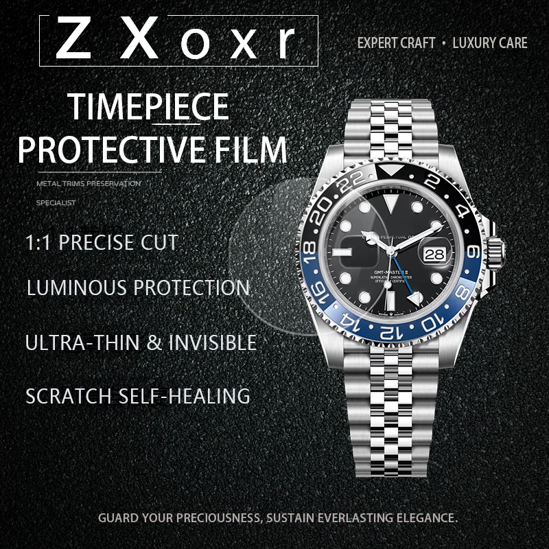 Фото Защитная пленка для Rolex GMT-Master 126710 Jubilee Bracelet, полный комплект, водонепроницаемая, высокопрозрачная. №1