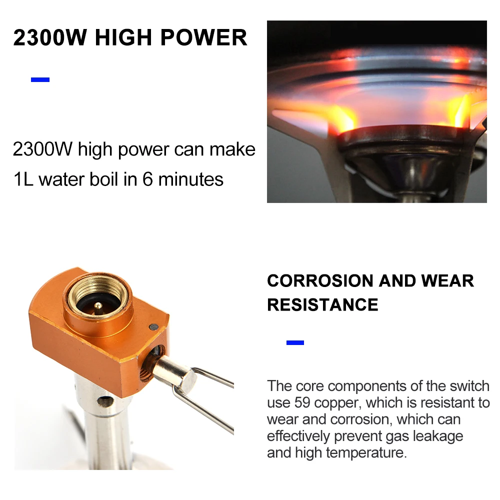 Туристическая газовая горелка Widesea уличная портативная плита обогреватель