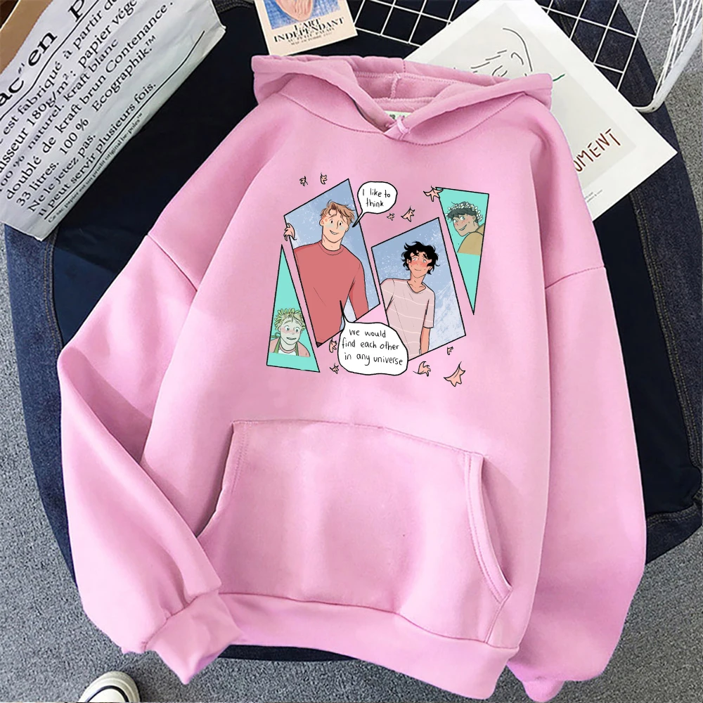 Kawaii Nick And Charlie Graphic Hoodies Popular Manga Heartstopper Hooded Sweatshirt Autumn  Casual Men Women Pullover