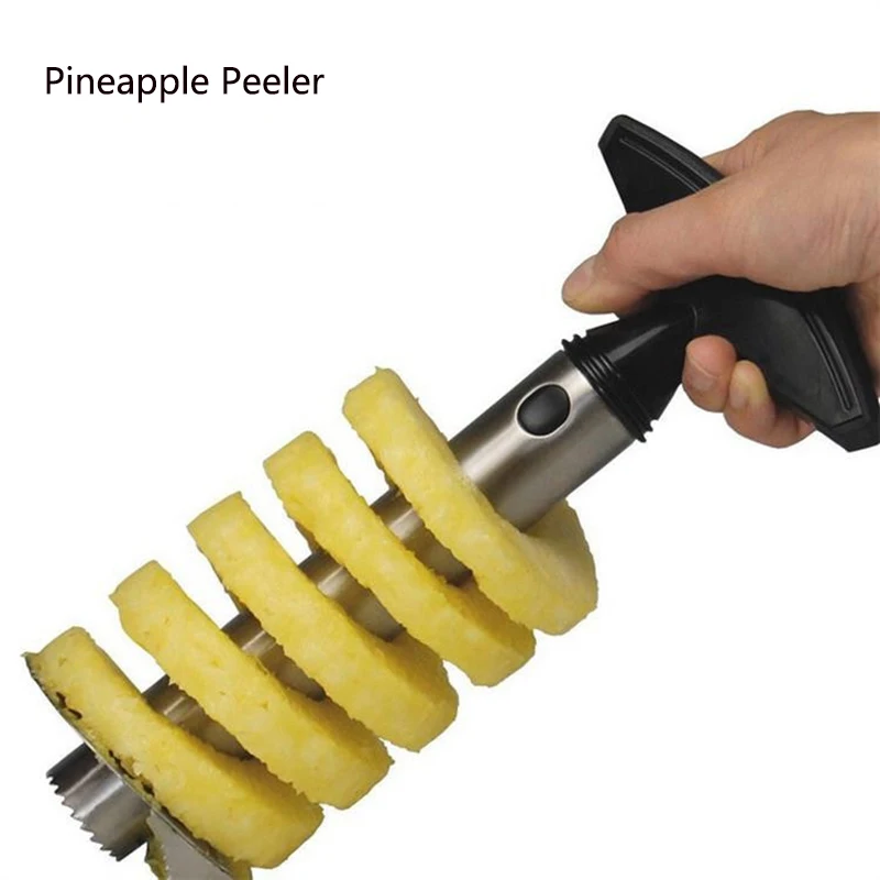 

Stainless Steel Pineapple Corer Peeler Ananas Peeler Cutter Easy Fruit Parer Cutting Tool Silcer Kitchen Restaurant Accessories