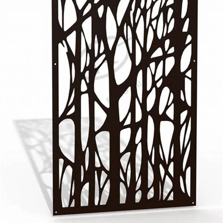 Декоративная стальная панель с лазерной резкой для конфиденциальности