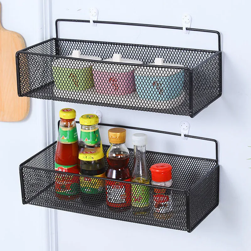 

Toilet Shampoo Shelf Free Condiment Punch Kitchen Shower Accessories Rack Basket Stainless Storage Bathroom Steel Wall-mounted