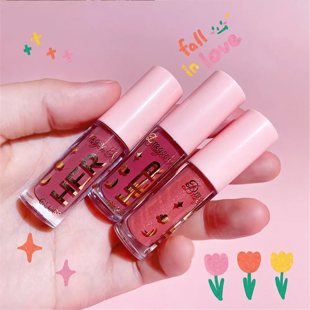 

Mirror Lip Glaze Lip Gloss Liquid Mositurizing Lipstick Longlasting Lip Tint Waterproof Makeup Cosmetics Valentine's Day Gift