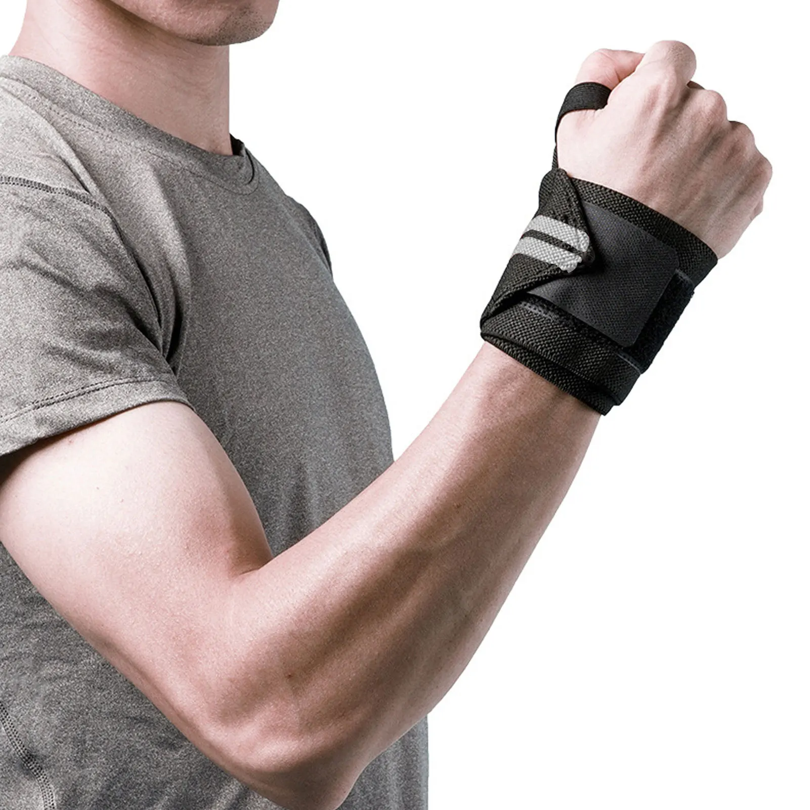 

Поддержка запястья, спортивное защитное снаряжение, унисекс, повязка на запястье для тяжелой атлетики, регулируемая повязка на руку для бок...