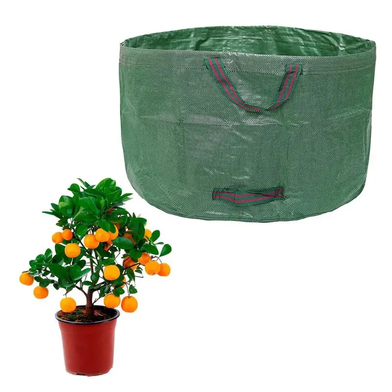 

63 галлона мешки для газона, многоразовые Стандартные Контейнеры для мусора, садовые выпадающие листья, мешок для сбора мусора