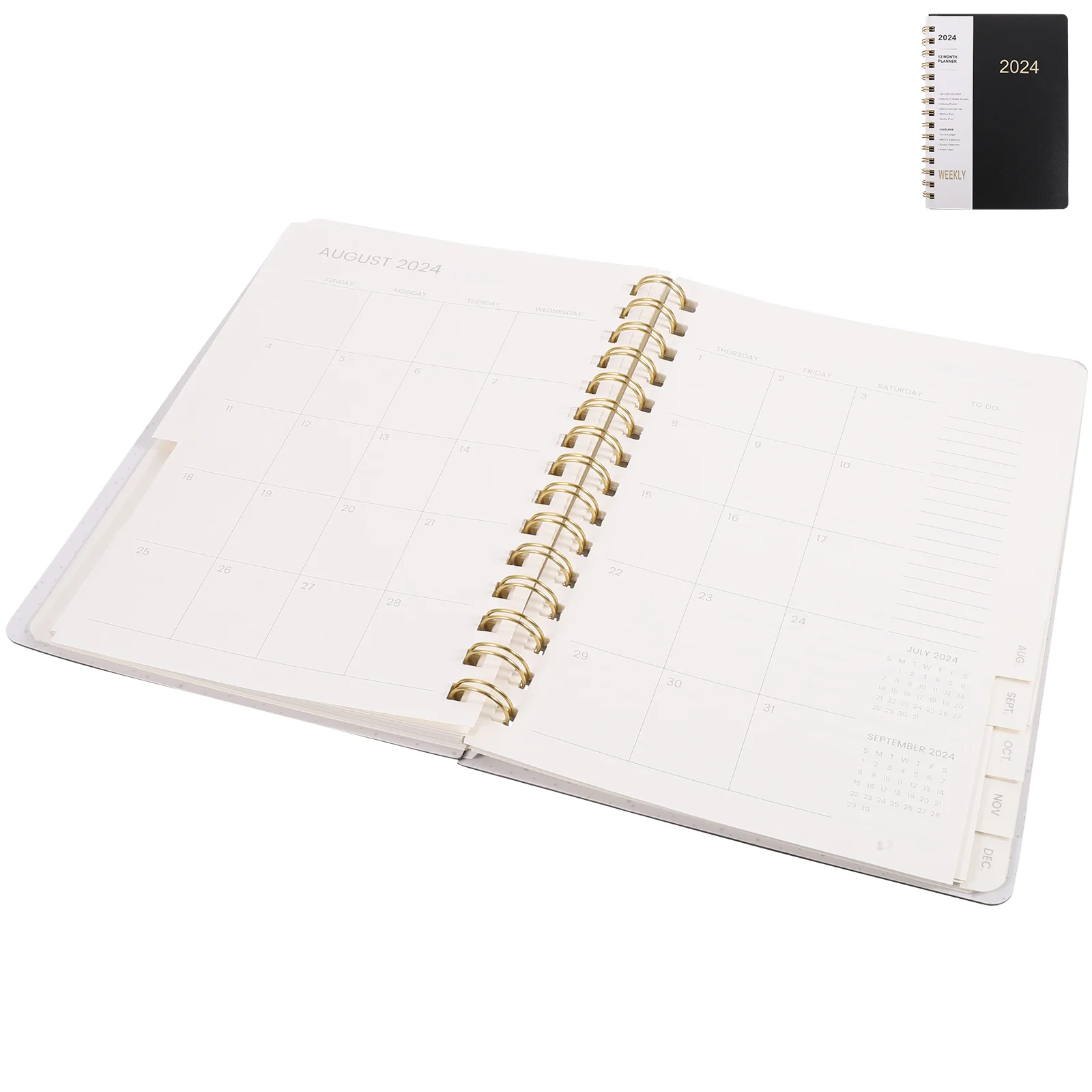 

A5 Notepad Decorative Spiral Planner Notebook Academic Portable Daily Use Pads The