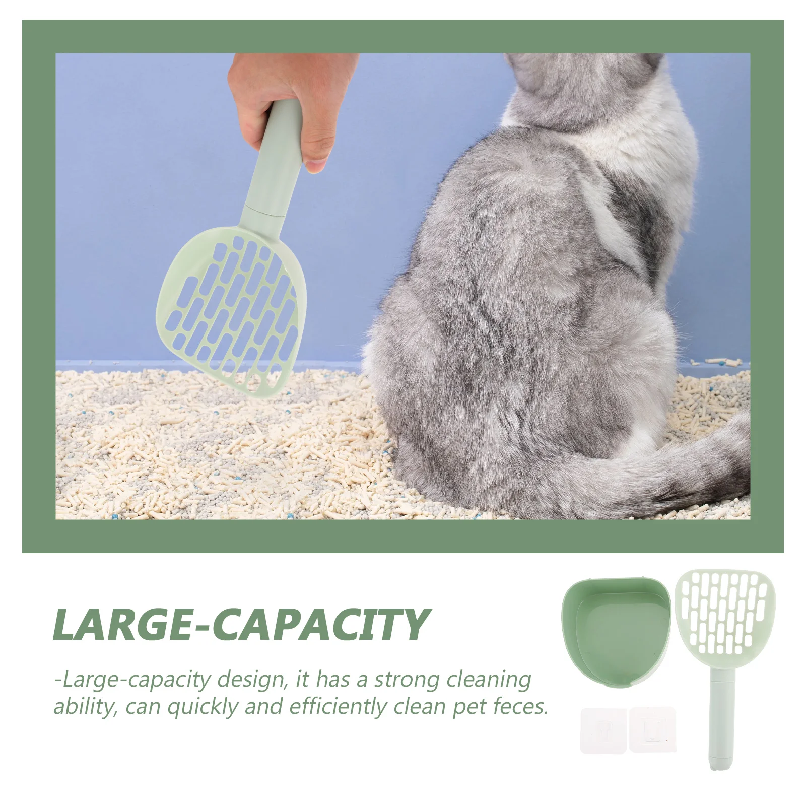 Лоток для кошек лопатка котят собака многофункциональная пластиковая чистящая
