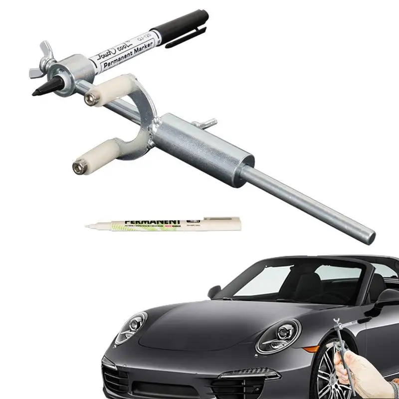 

Car Wheel Eyebrow Parallel Scriber Sheet Metal Dent Repair Tool Stainless Steel Material 0-20cm Adjustable Portable And Durable