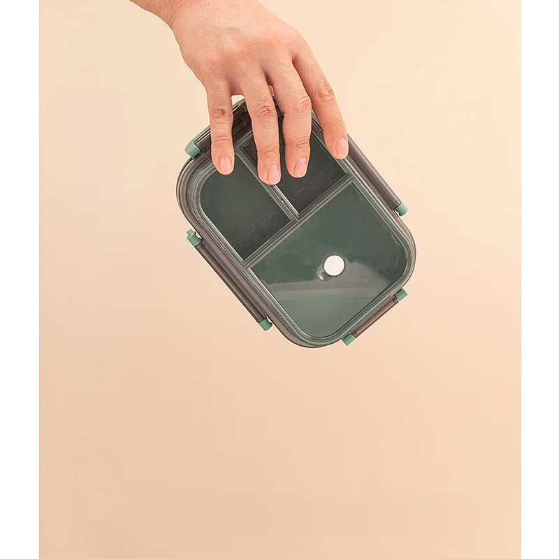 

Double-layer Sealed Lunch Box With Compartments For Office Workers, Microwaveable Lunch Box For Students Lunch Box With Cutlery