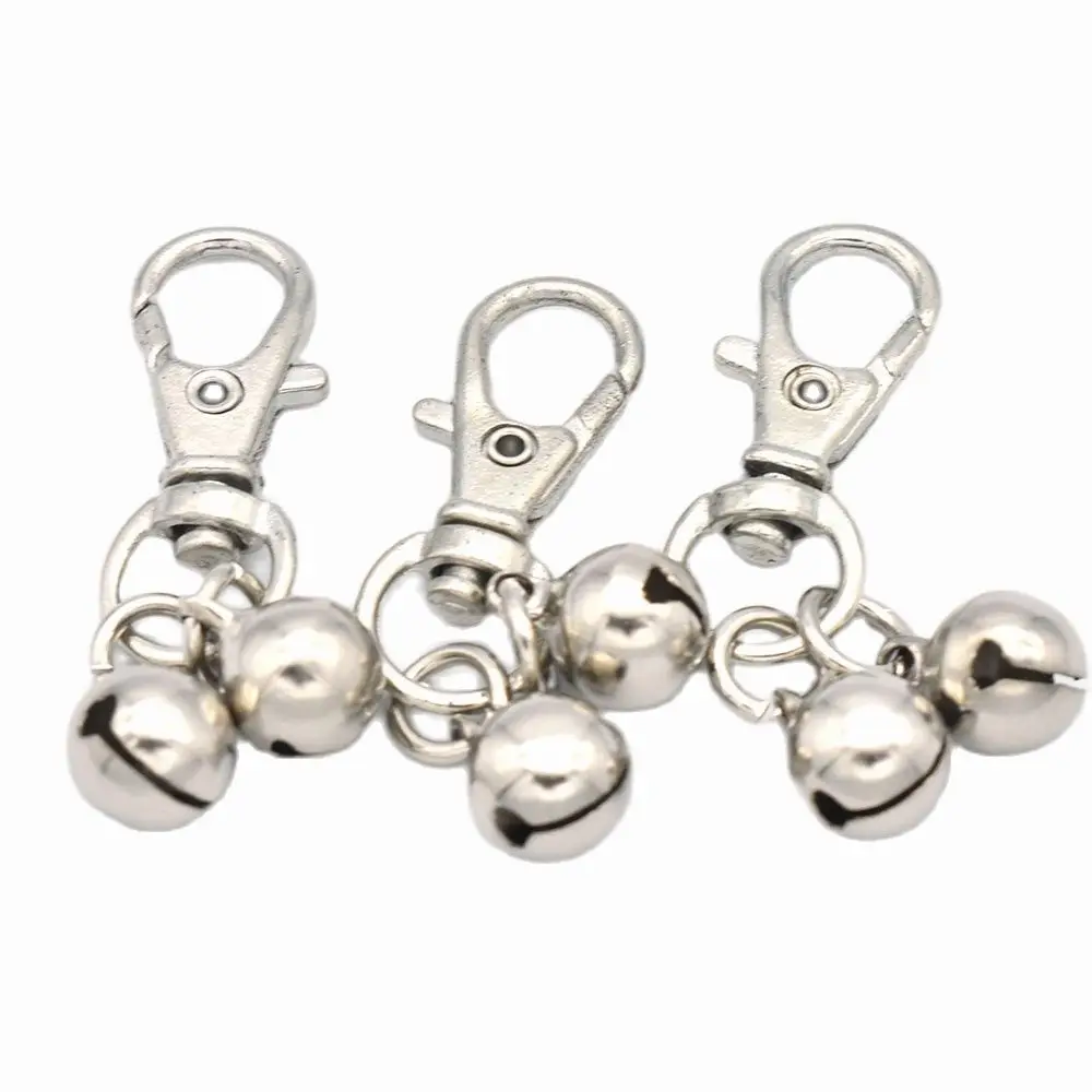 

Silver Lobster Clasp with Jingle Bell DIY Key Chains Swivel Dog Hook Swivel Clasps Claw Key Ring Clasps Purse Hooks Hanging