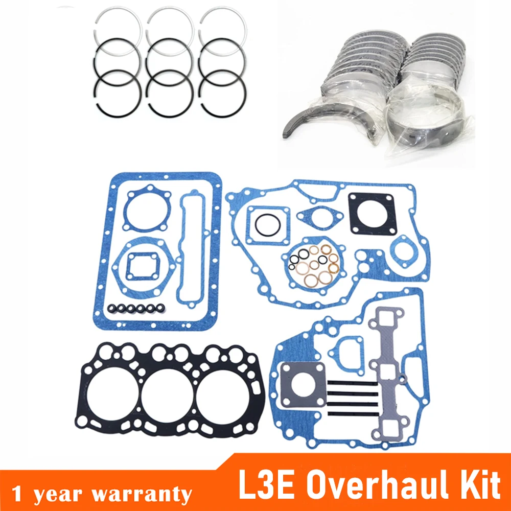 

Overhaul Kit L3E For Mitsubishi Engine Repair Part Piston Ring Bearing Gasket