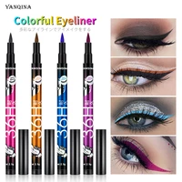 make up yanqina color eyeliner 36h waterproof sweat proof and smudge free quick drying eyeliner pen eye makeup magnetic kit